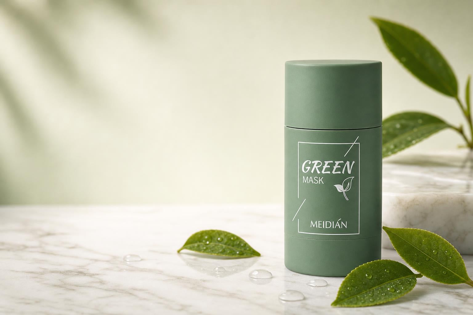 Mascarilla Sólida de Té Verde - Limpieza de Poros y Puntos Negros